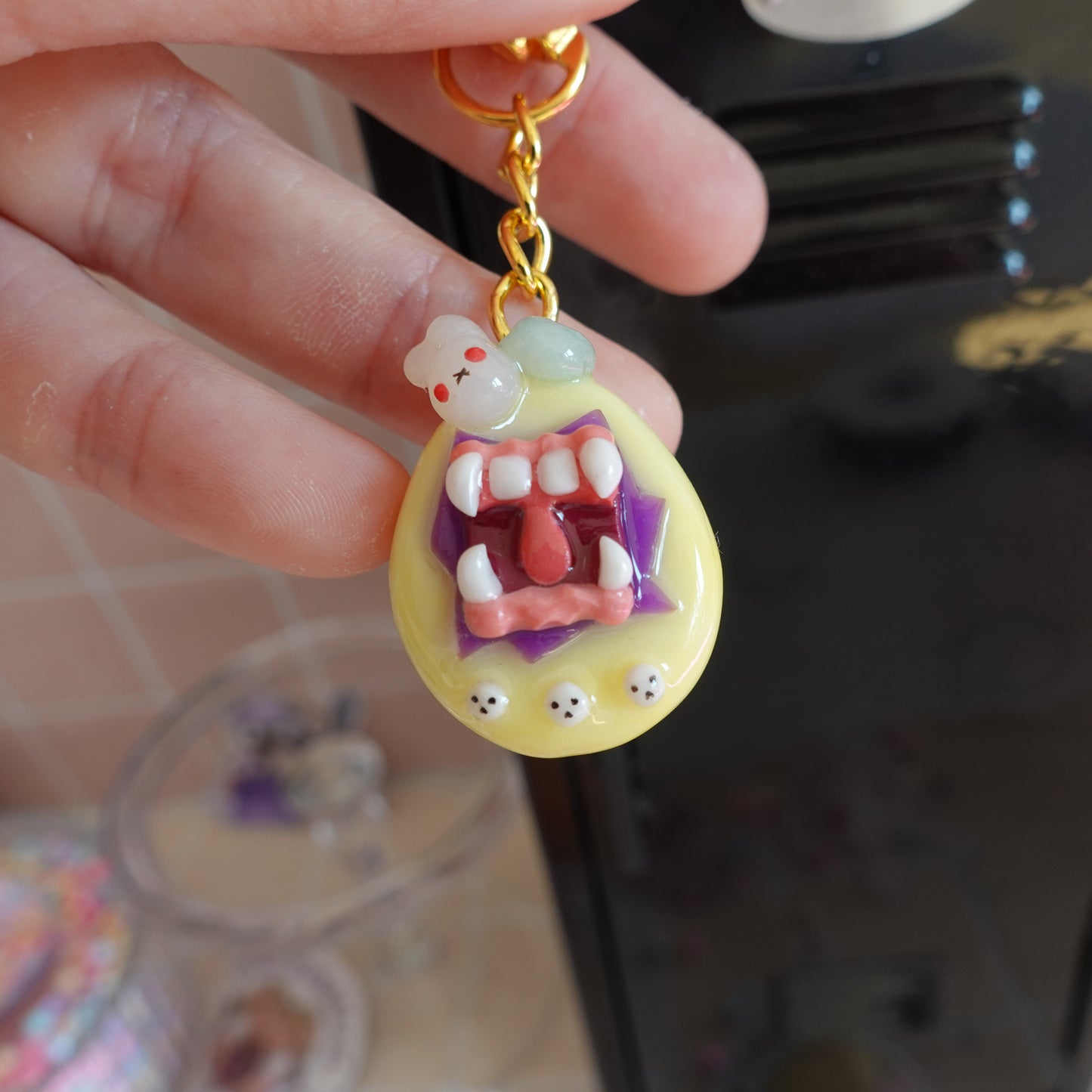 Spooky Tama Keychain