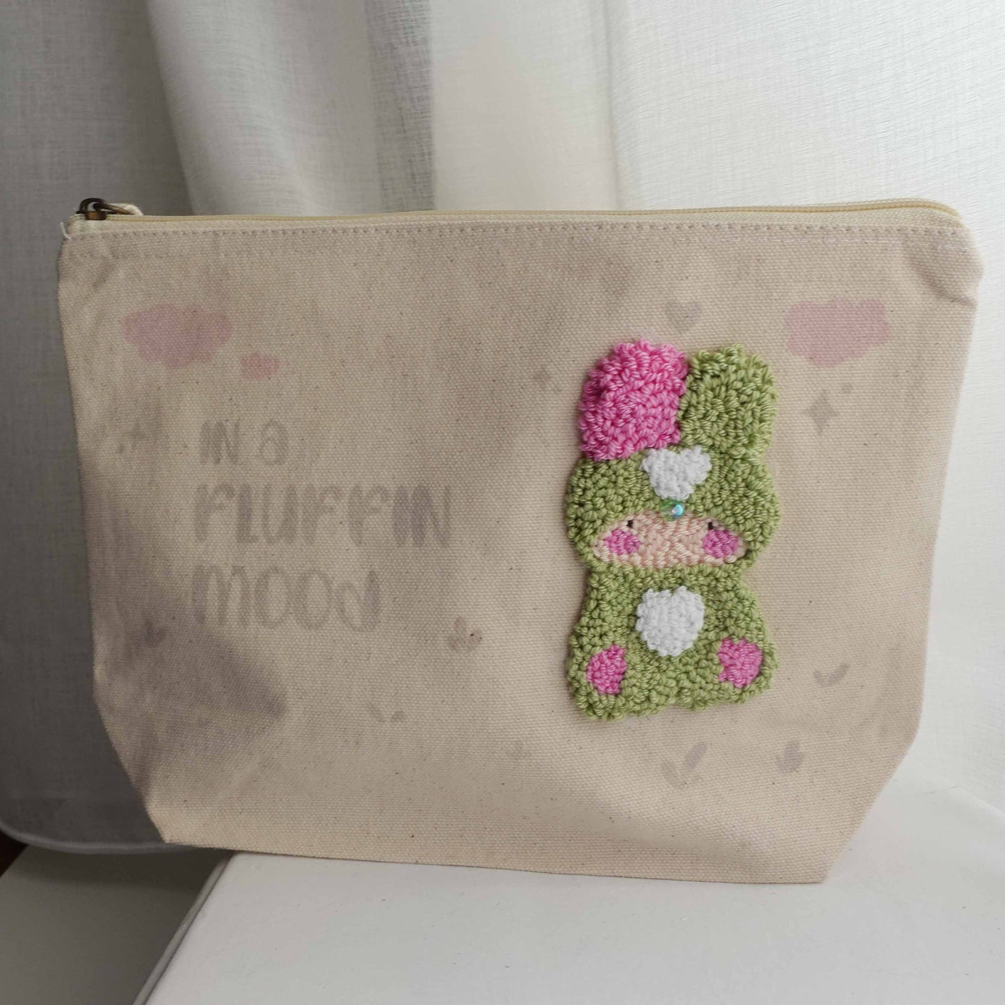matcha strawberry fluff club pouch