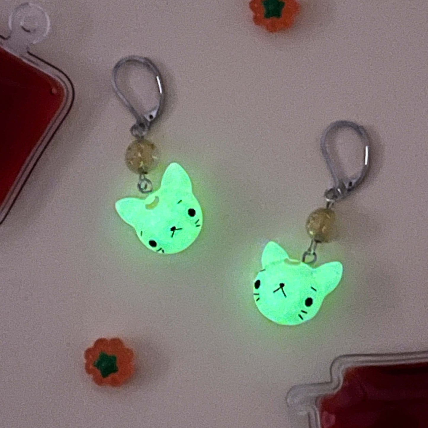 Glowy Cat Earrings