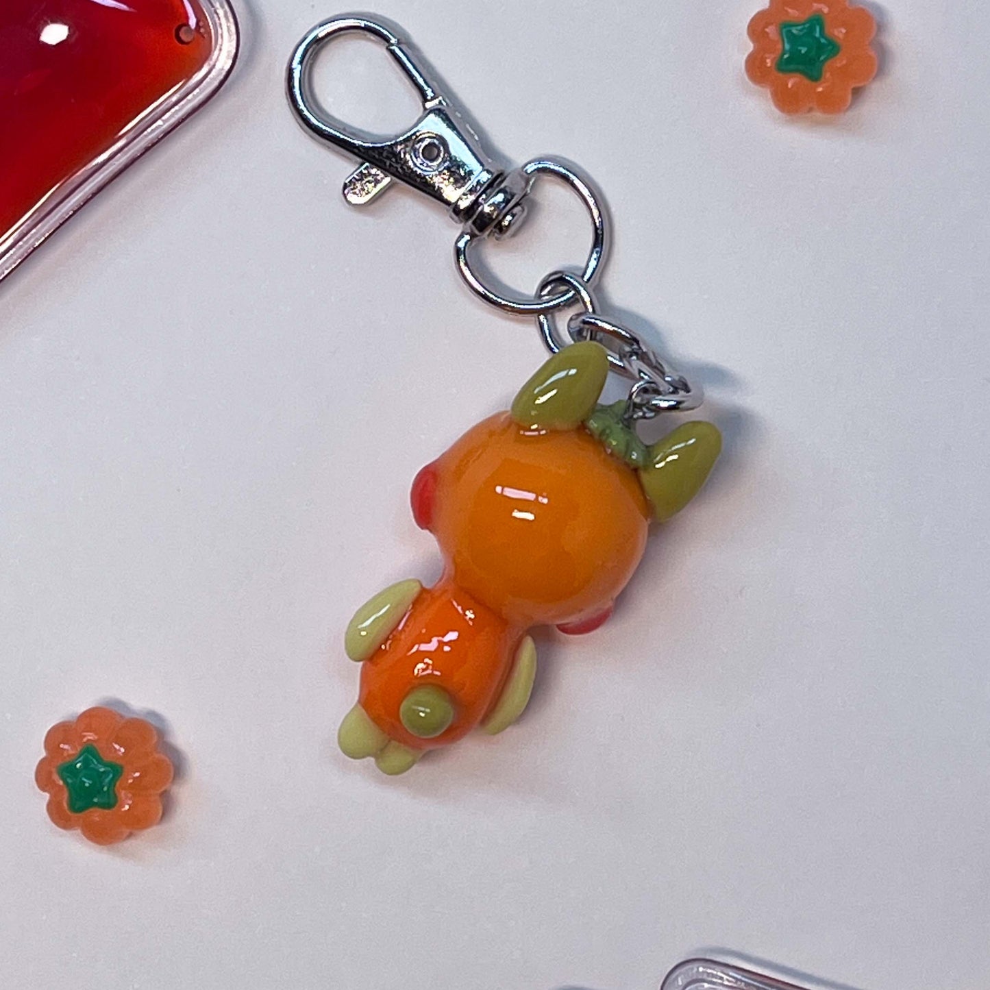 Pumpkin Bunny Keychain