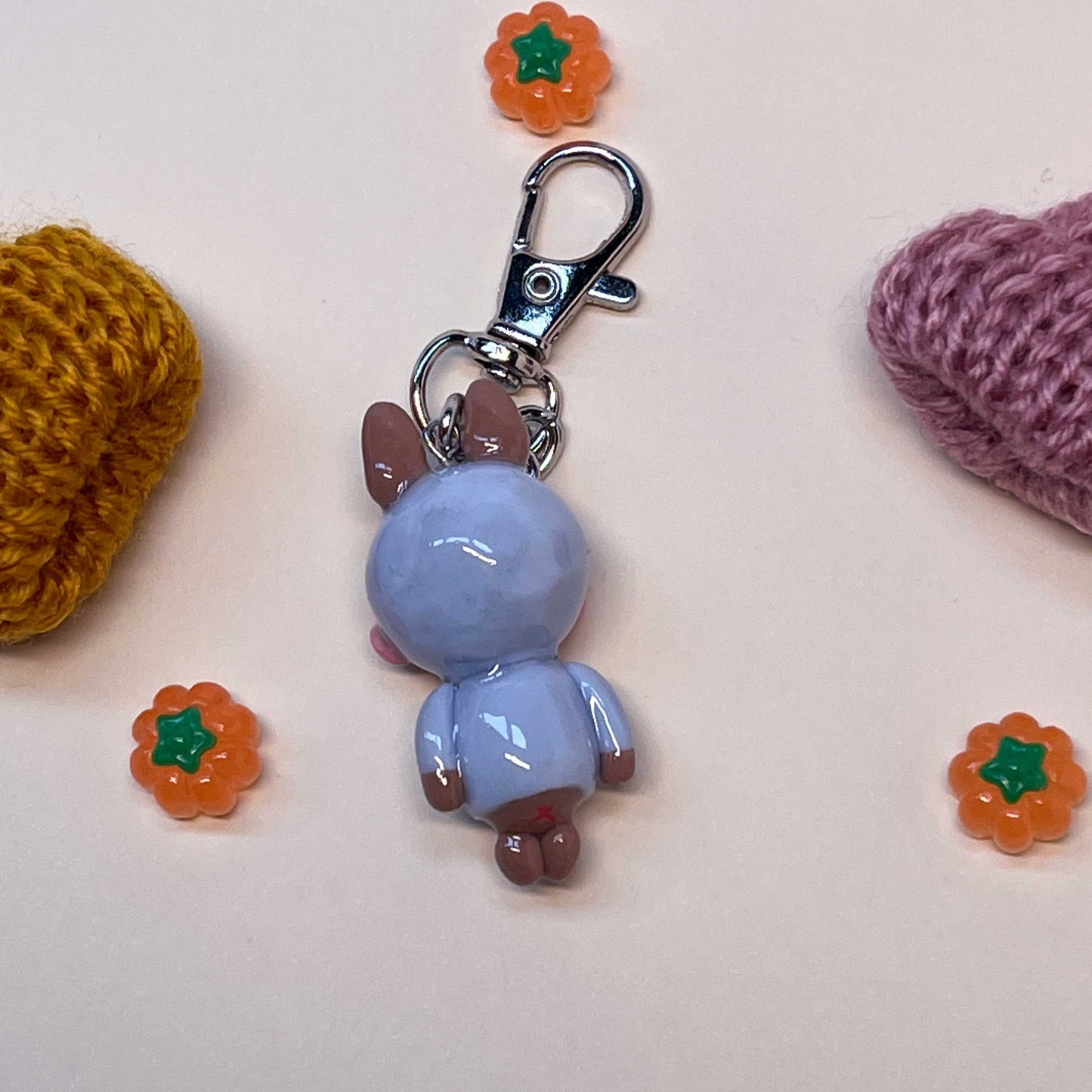 Raincoat Bunny Keychain