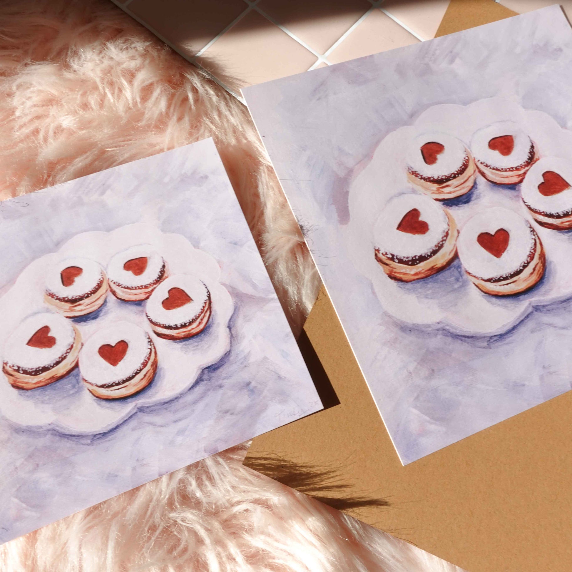 Playful donut love print showcasing an array of colorful donuts, perfect for adding sweetness to your decor.