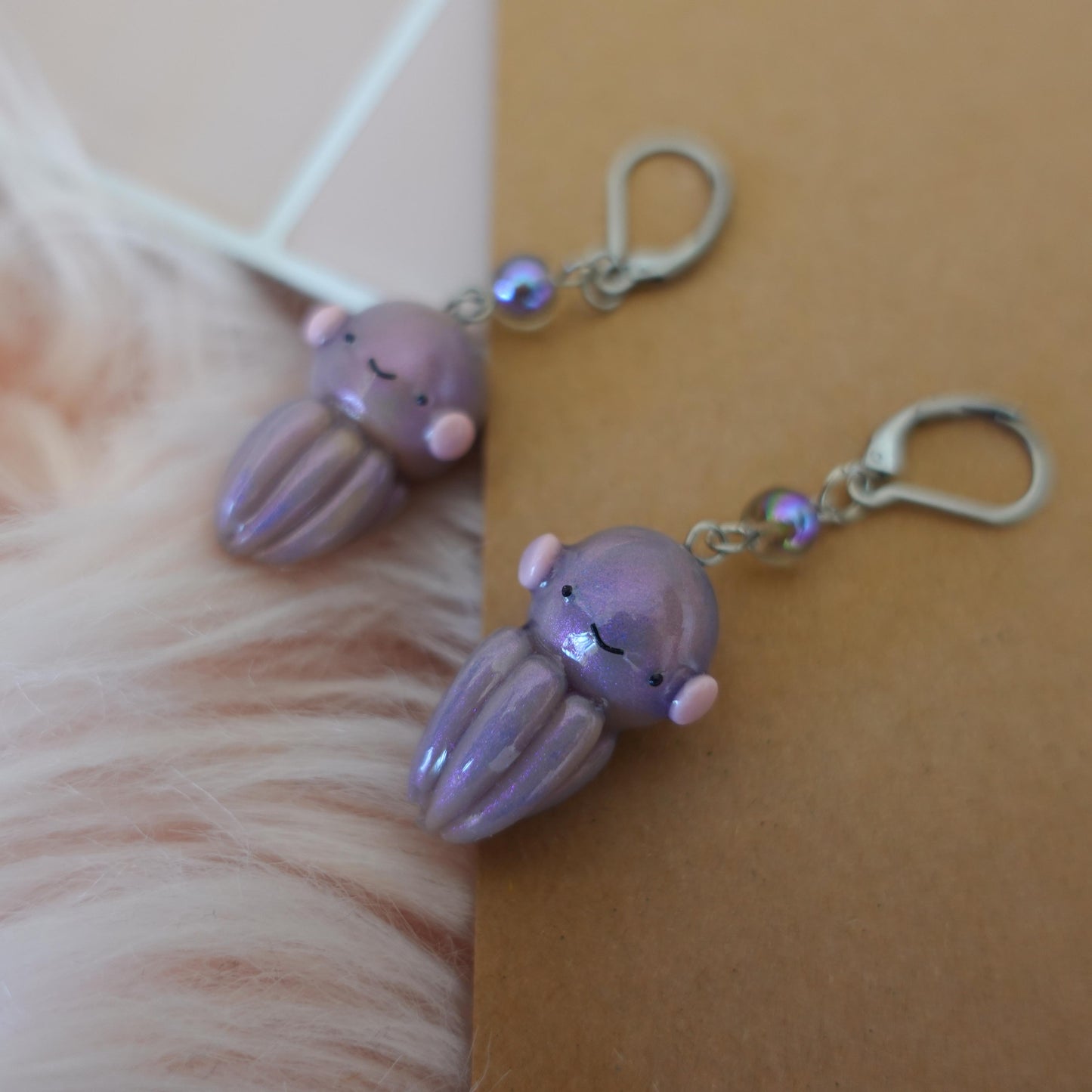 Colorful octopus earrings designed for ocean lovers, featuring intricate details and vibrant hues