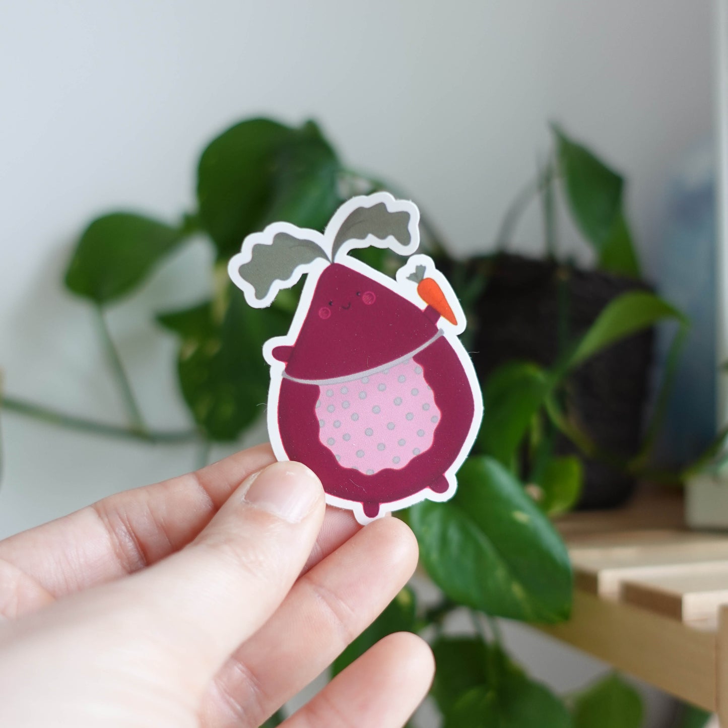 Charming Granny-Root Sticker featuring the beloved character, perfect for adding personality to laptops, notebooks, and water bottles.