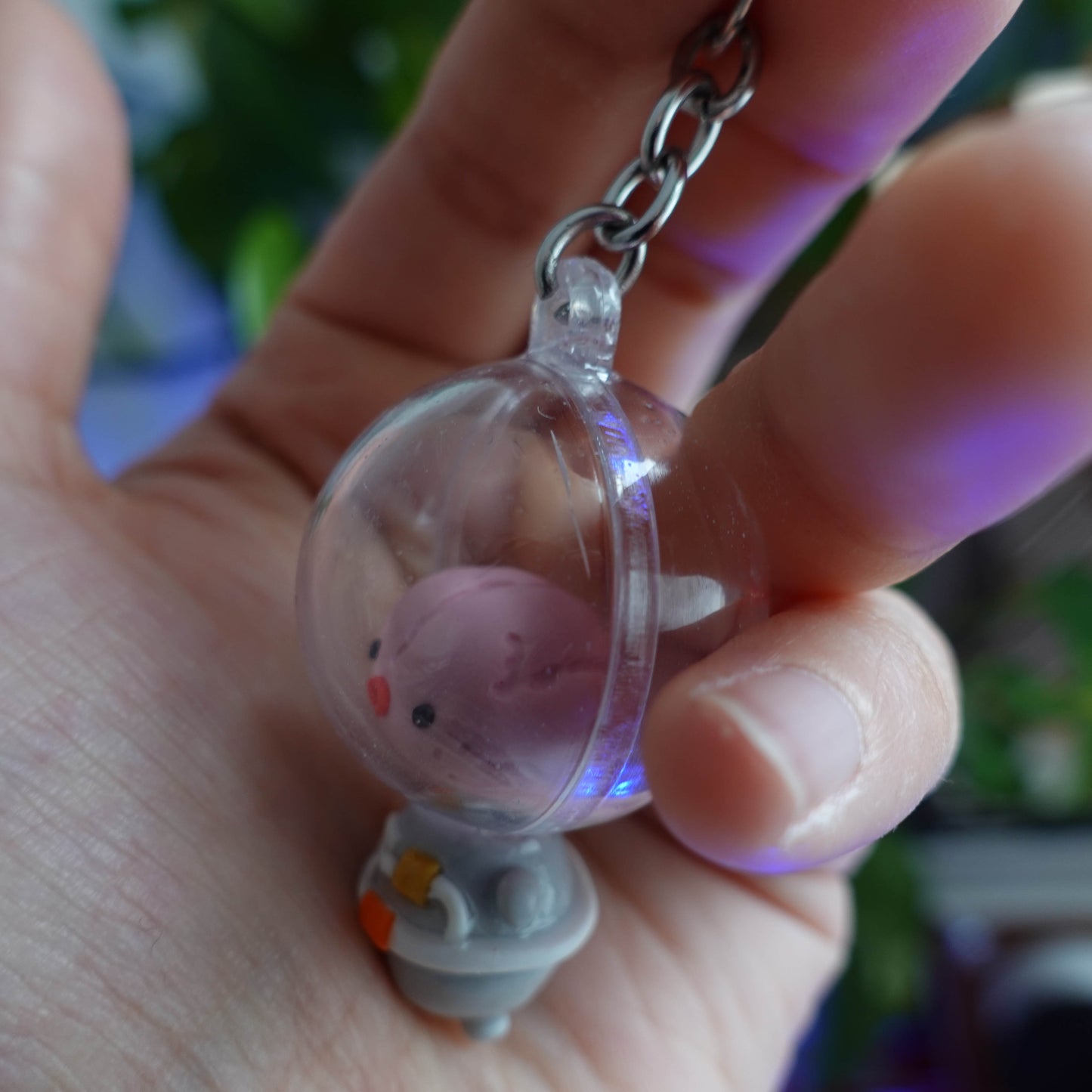 Limited Brainstronaut Keychain featuring a brain-shaped astronaut design, symbolizing exploration and intellect, perfect for space enthusiasts and those fascinated by the mysteries of the mind.