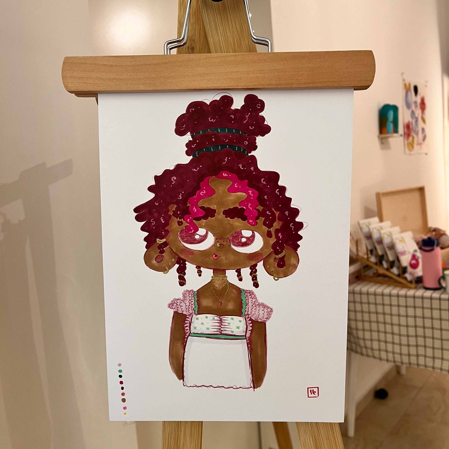 Burgundy Girl Original