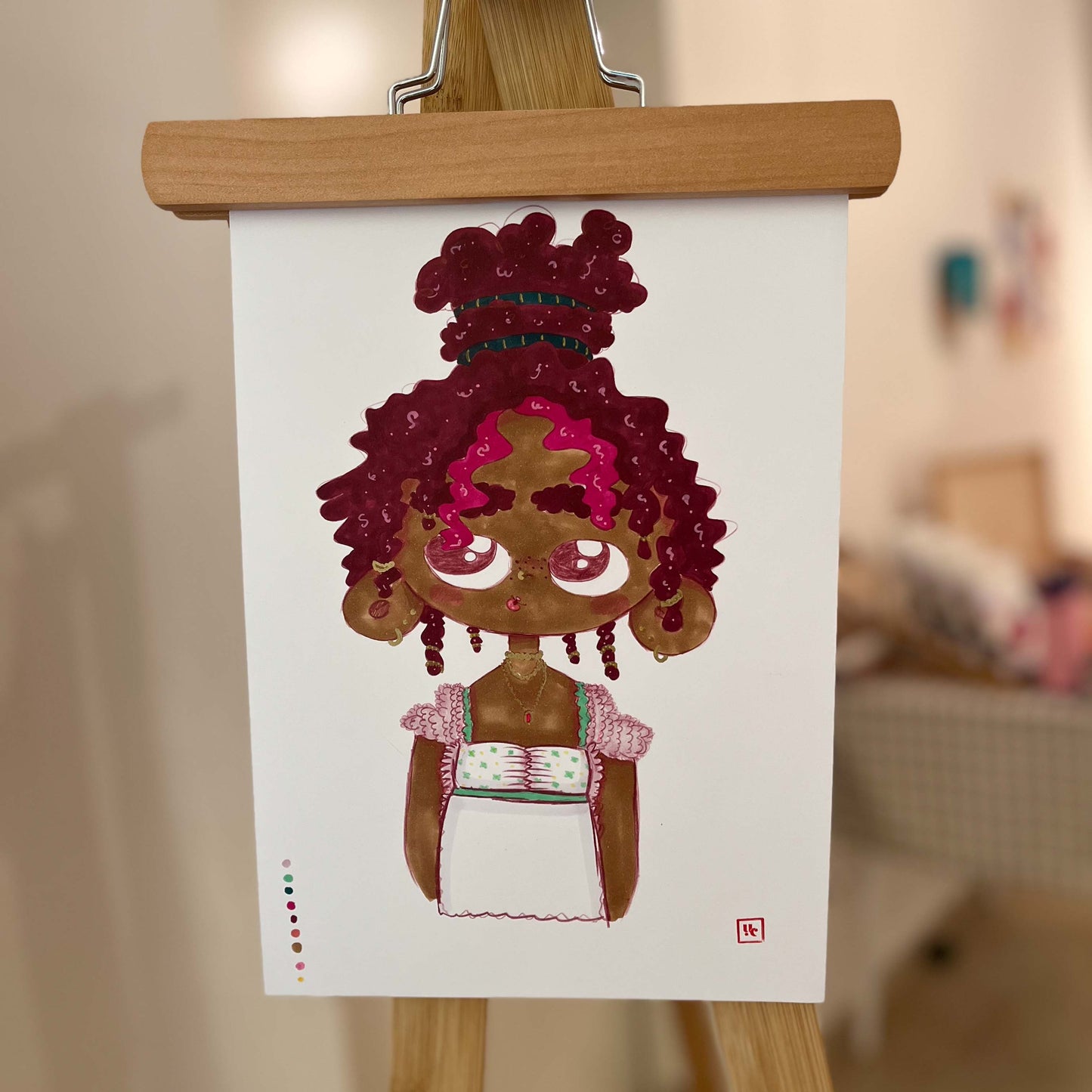 Burgundy Girl Original