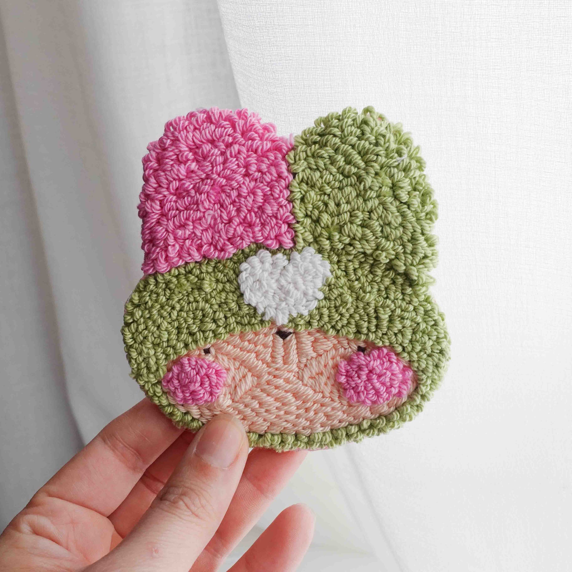 matcha strawberry coaster