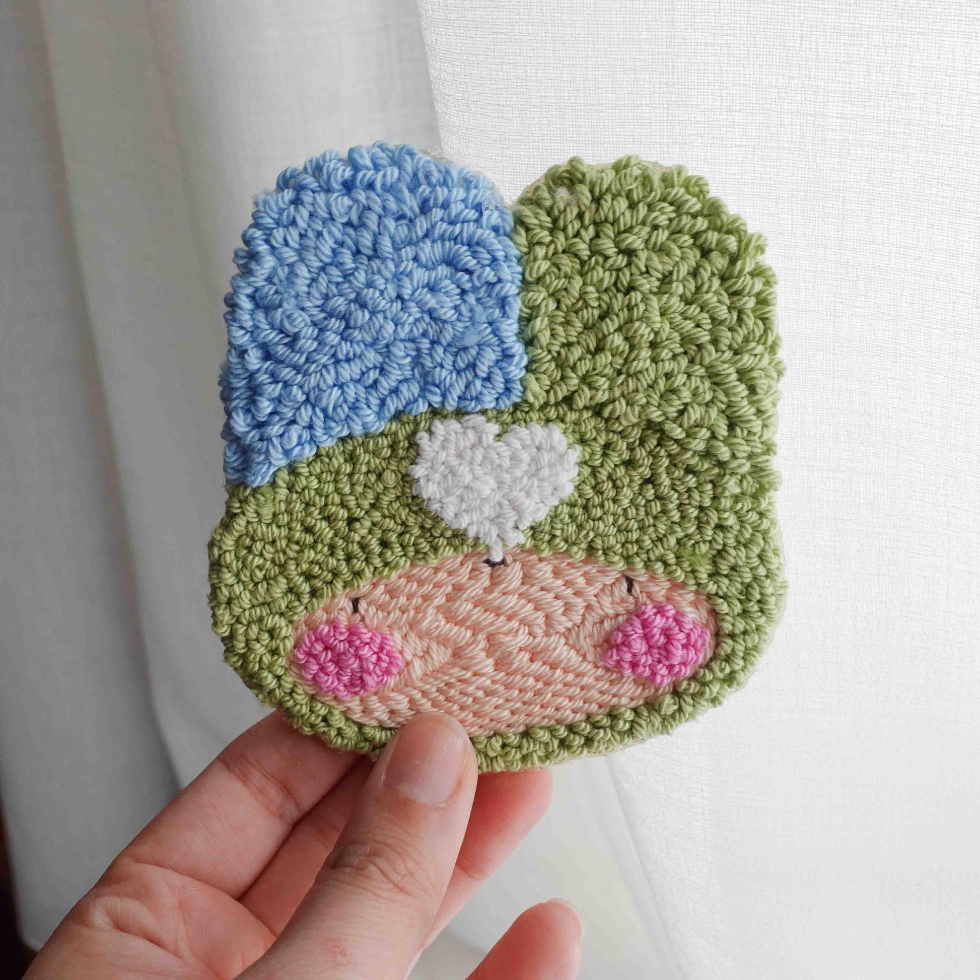 matcha blueberry coaster