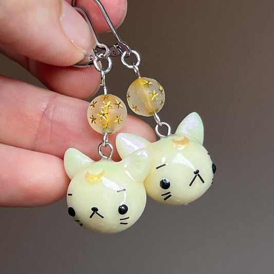 Glowy Cat Earrings