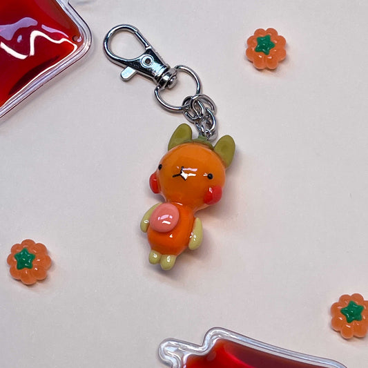 Pumpkin Bunny Keychain