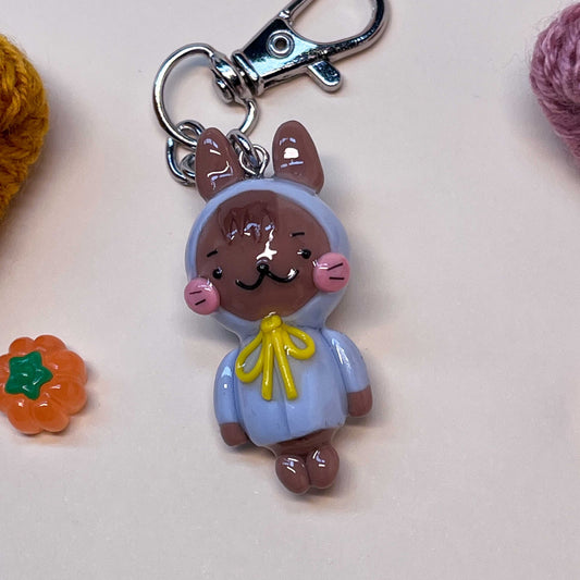 Raincoat Bunny Keychain