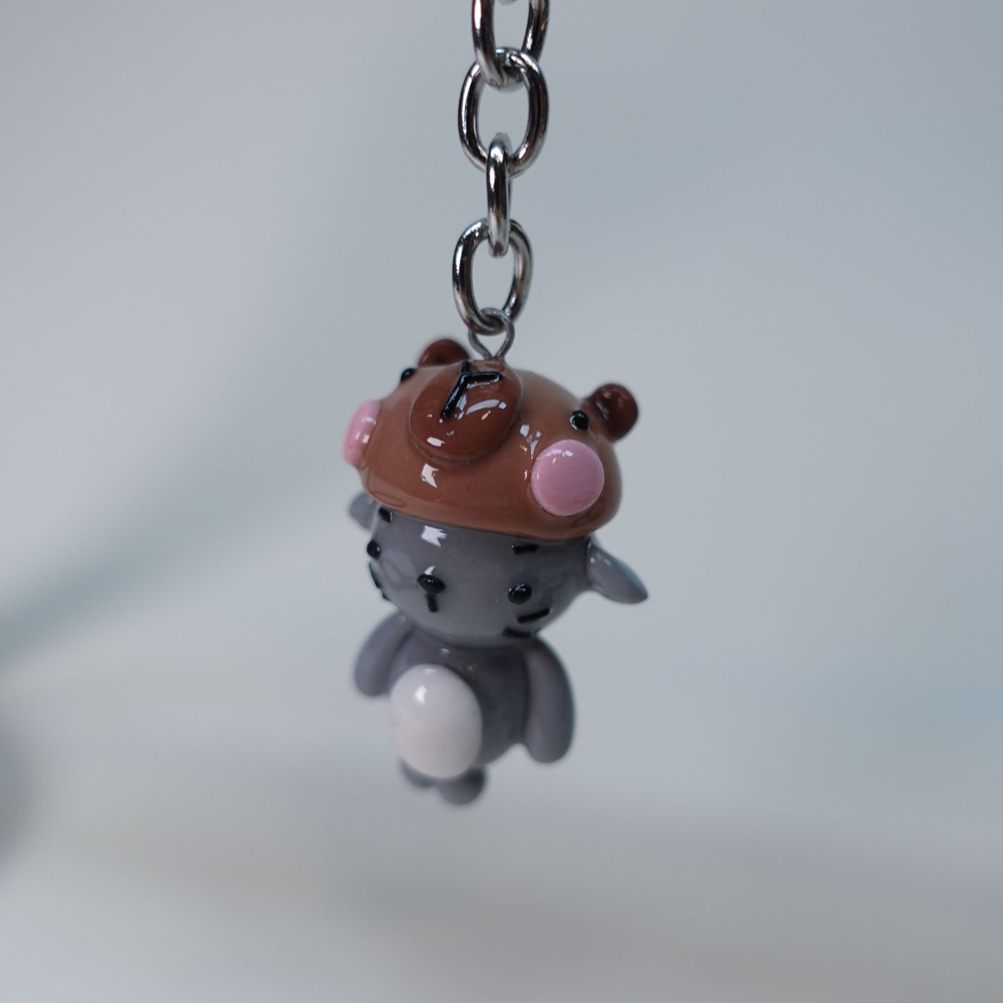 Capybara Cat Keychain