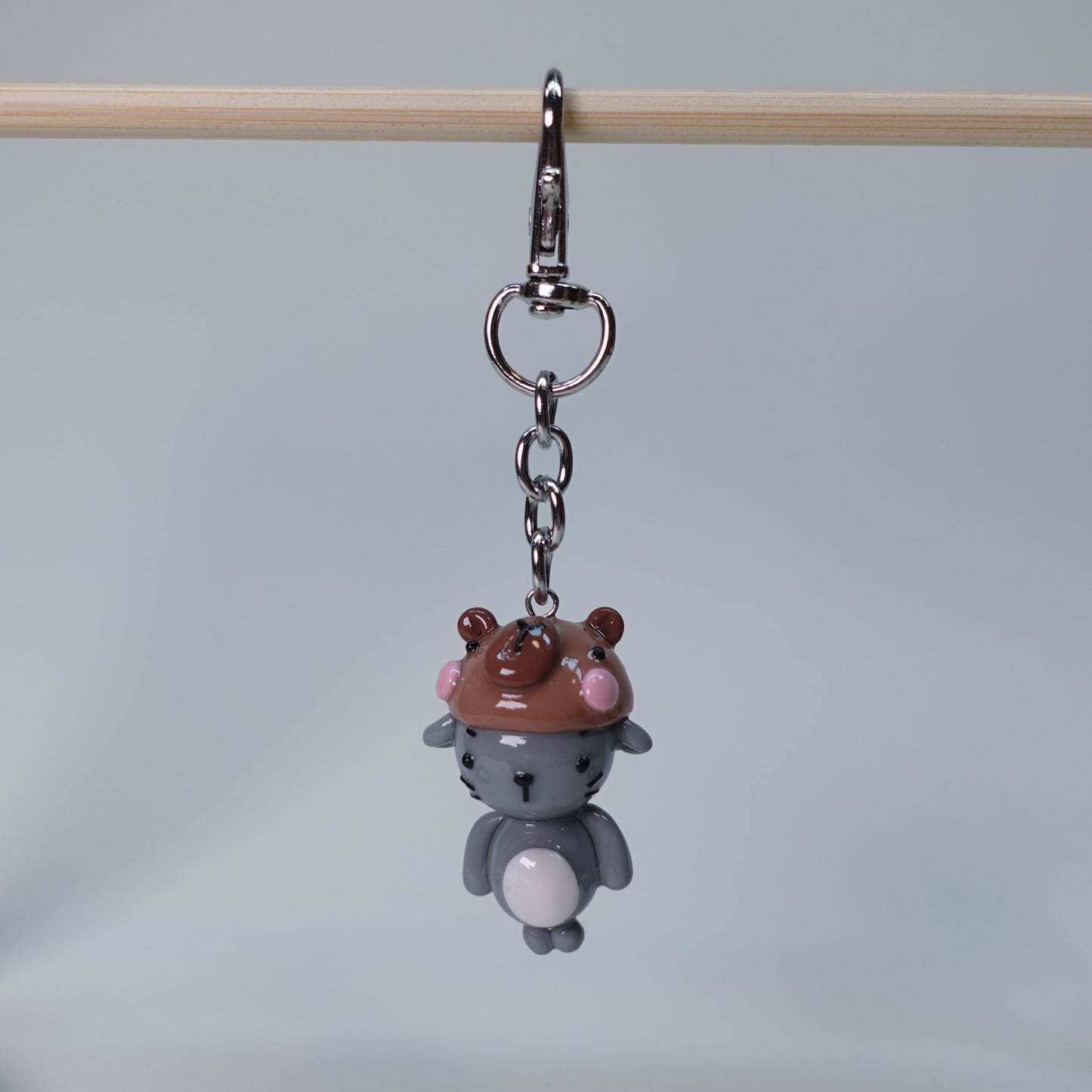 Capybara Cat Keychain