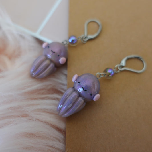 Colorful octopus earrings designed for ocean lovers, featuring intricate details and vibrant hues