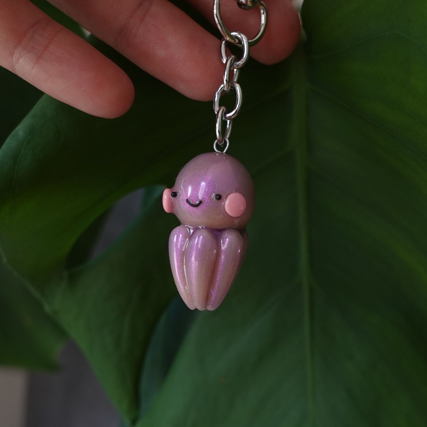 Playful octopus keychain featuring a colorful design, perfect for nautical-themed accessories.